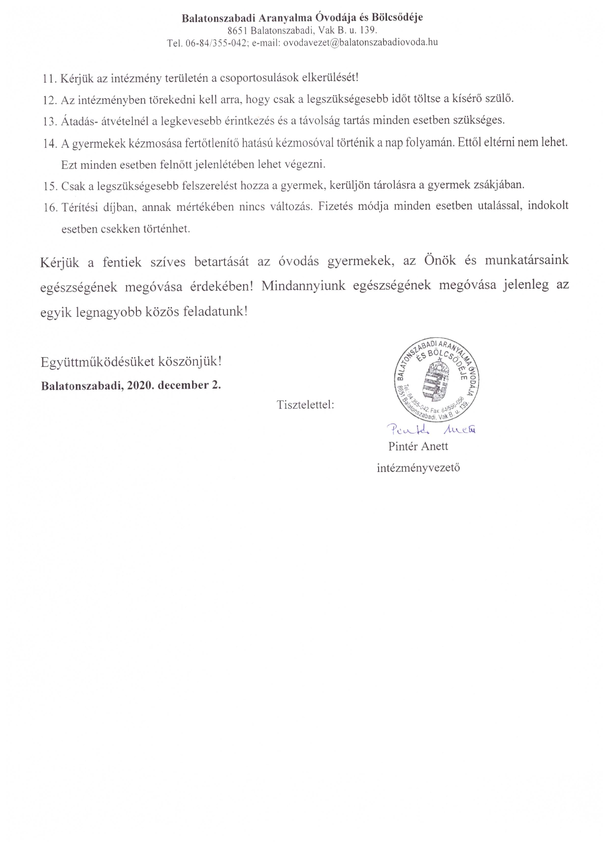 Házirend kiegészítés 2020.12.02 től 002