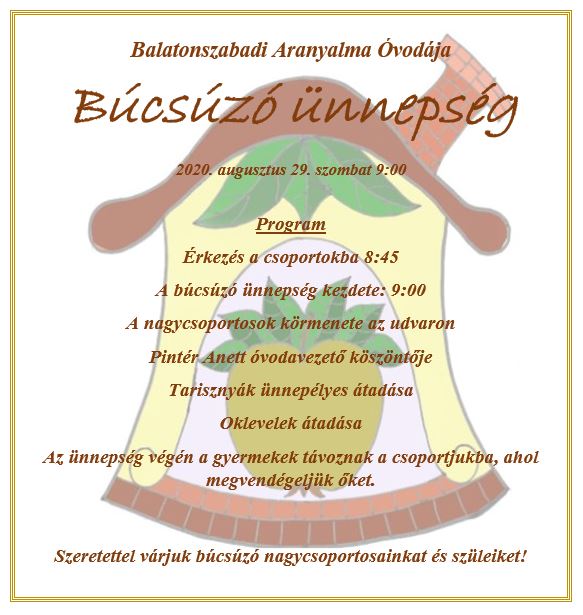 Búcsúzó Program