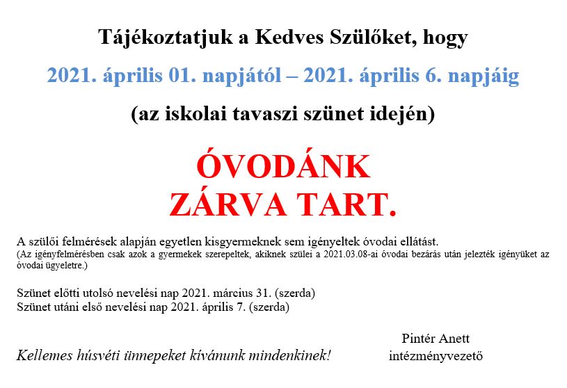 2021.tavaszi szünet