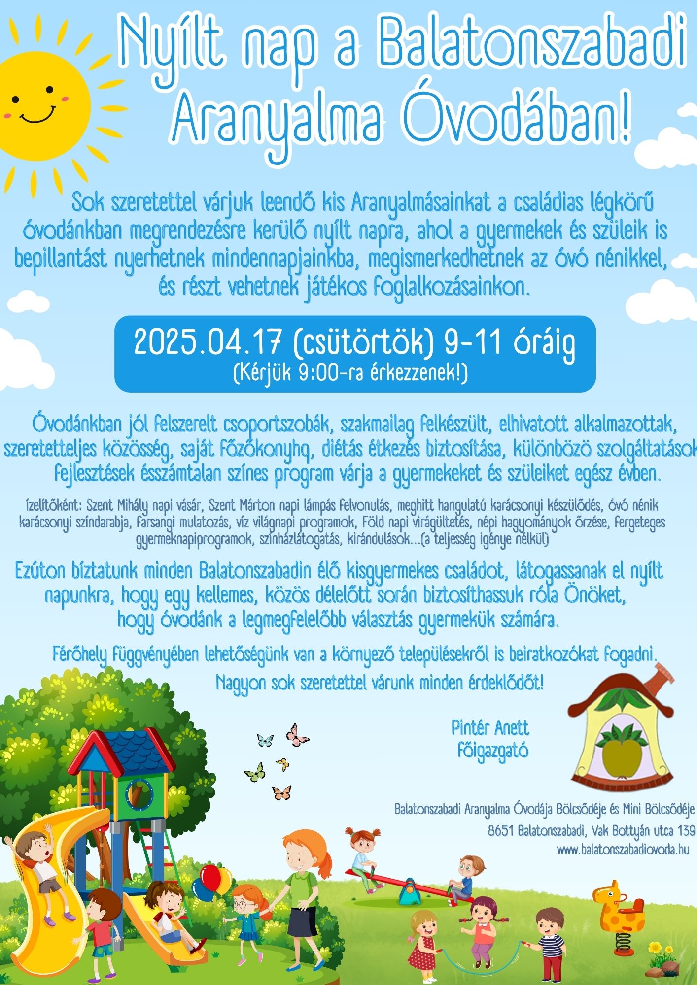 Nyílt nap az oviban 2025